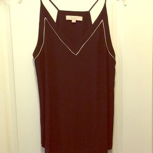 LOFT Black Silky Cami